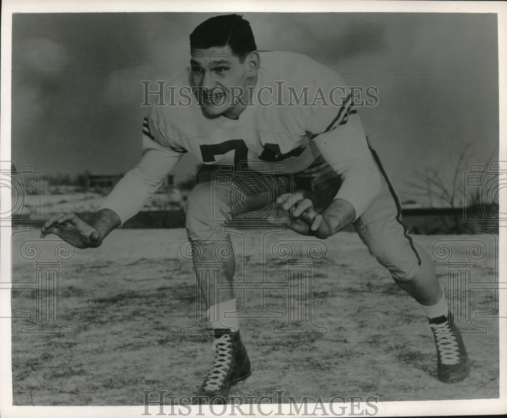 1955 Press Photo Bob Pollock - Pitt Tackle Jr. (Mt. Carmel) - nes12558 - Historic Images