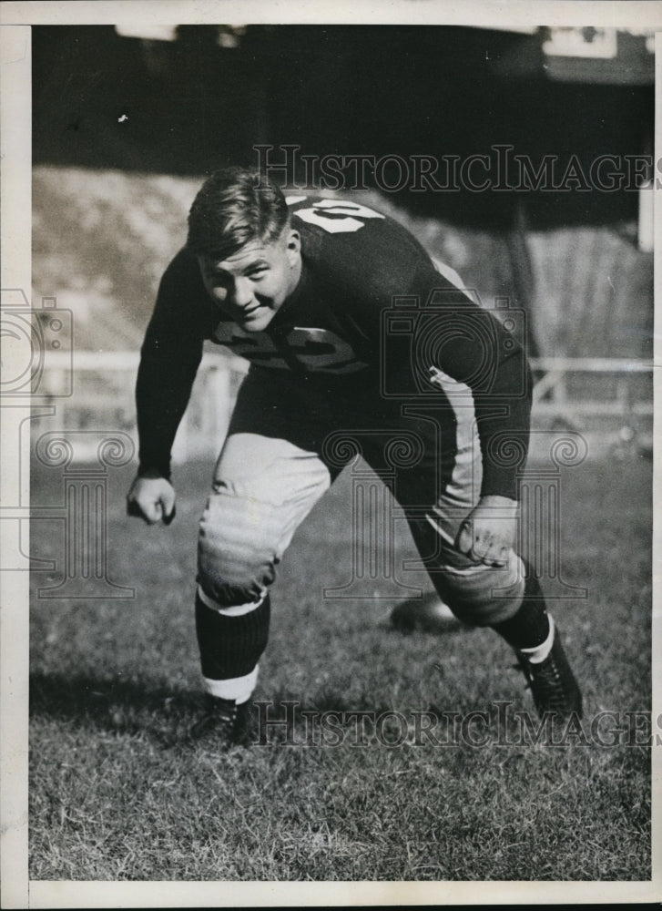 1935 Press Photo George E. Toothill of the University of Pennyslavania team. - Historic Images