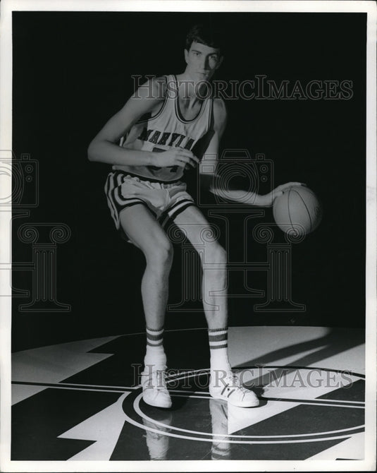 1971 Press Photo Tom McMillen of University of Maryland Basketball Team. - Historic Images