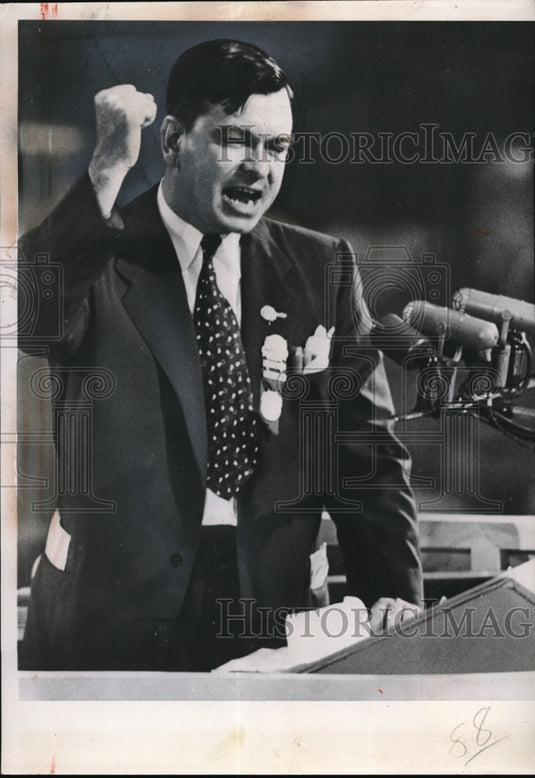 Press Photo Ga. Gov. Herman Talmadge place nominee on states ballots - nes12809 - Historic Images