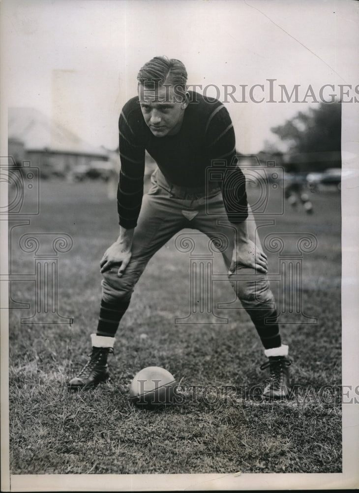 1936 Press Photo Stephen E. Cullinan at football practice in Princeton - Historic Images