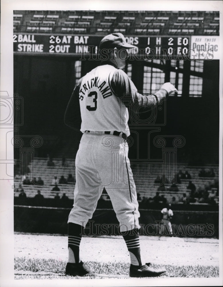 1966 Press Photo George Strickland of Cleveland Indians - nes12885 - Historic Images