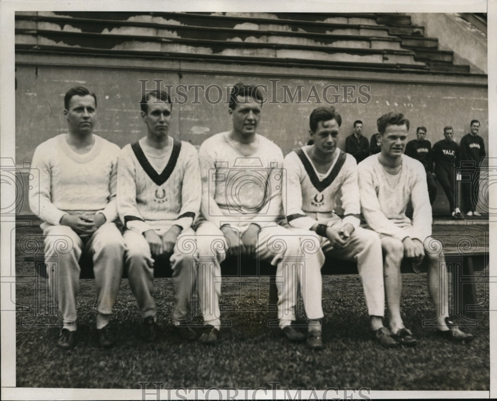 1933 Press Photo International track meet with British Oxford and Cambridge - Historic Images