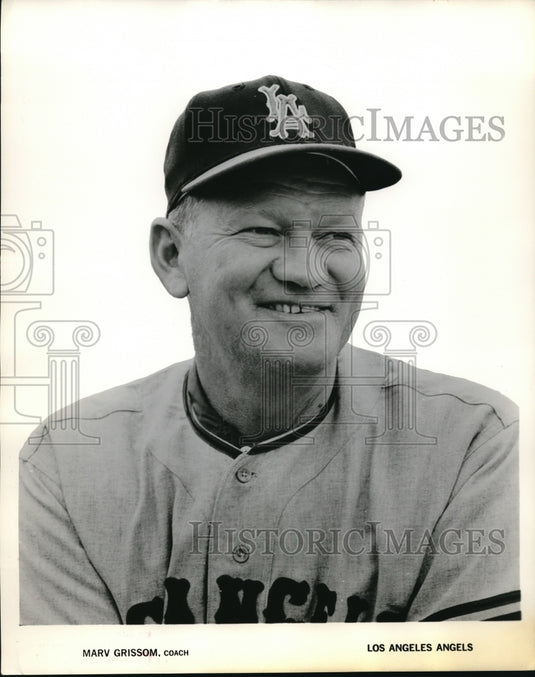1962 Press Photo Marv Grisson, Los Angeles Angels Coach - nes13643 - Historic Images