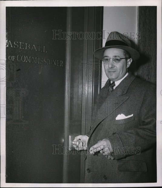 1953 Press Photo NYC, Fred Saigh, St Louis Cardinal's owner - nes13721 - Historic Images