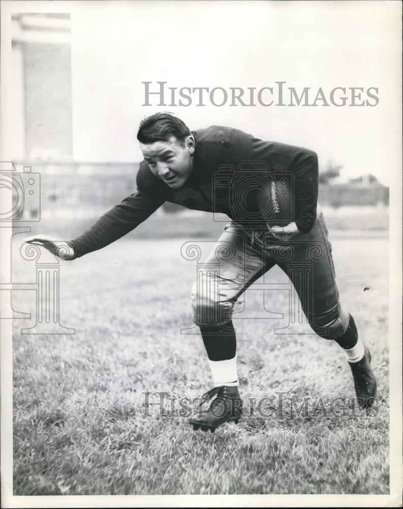 1940 Press Photo Univ of Ill. halfback, Donald Eeting a Senior - nes13825 - Historic Images