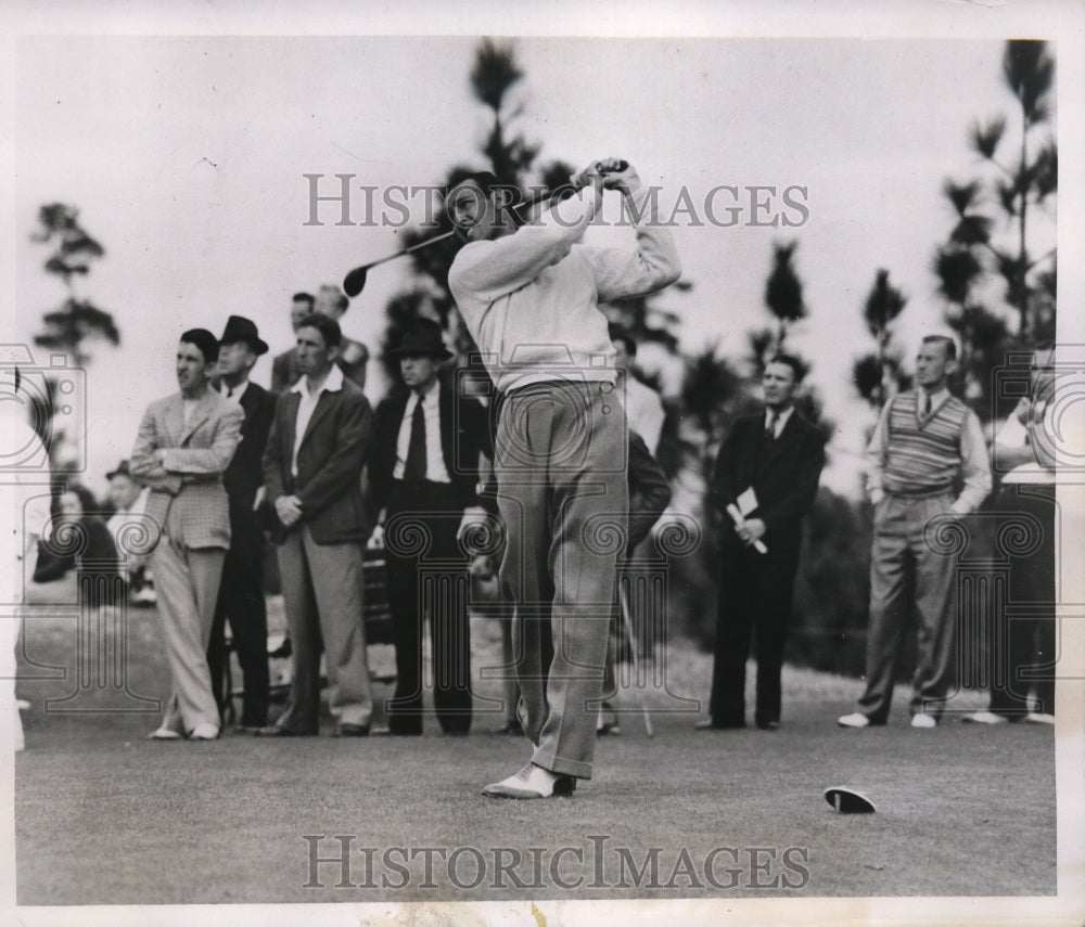 1938 Press Photo Victor Ghezzi of Deal NJ won 36th Annual North and South Open - Historic Images