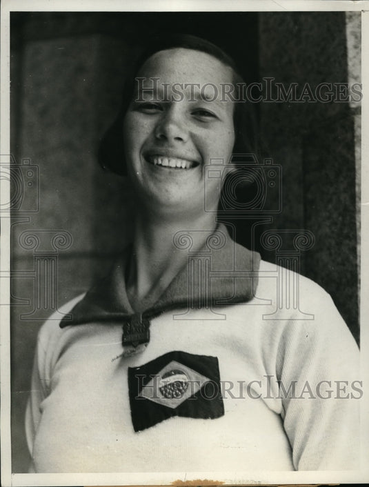 1932 Press Photo Maria Lenk, Brazilan Swimmer represent her country - nes14918 - Historic Images