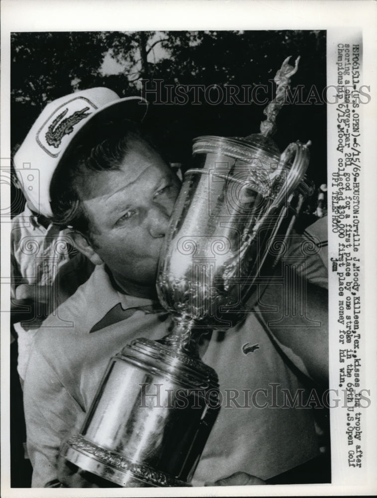 1969 Press Photo Orville J. Moody Wins U.S. Open Golf Championship, Houston - Historic Images