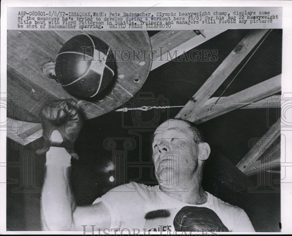 1957 Press Photo Pete Rademacher olympic heavyweight champion - nes15660 - Historic Images