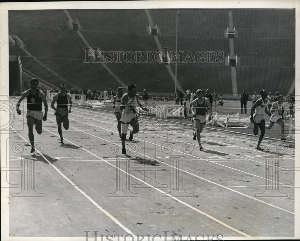 1940 Press Photo Southern Cal in First place at Pacific Coast Conference Meet - Historic Images