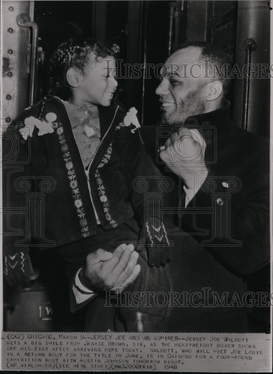 1948 Press Photo Jersey Joe And Janice Brown - nes15682 - Historic Images