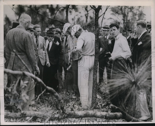 1937 Press Photo Jimmy Thompson And Horton Smith North And South Golf Tournement - Historic Images