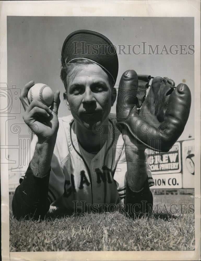 1949 Press Photo Phoenix, Ariz NY Giant pitcher Andy Hansen - nes16972 - Historic Images