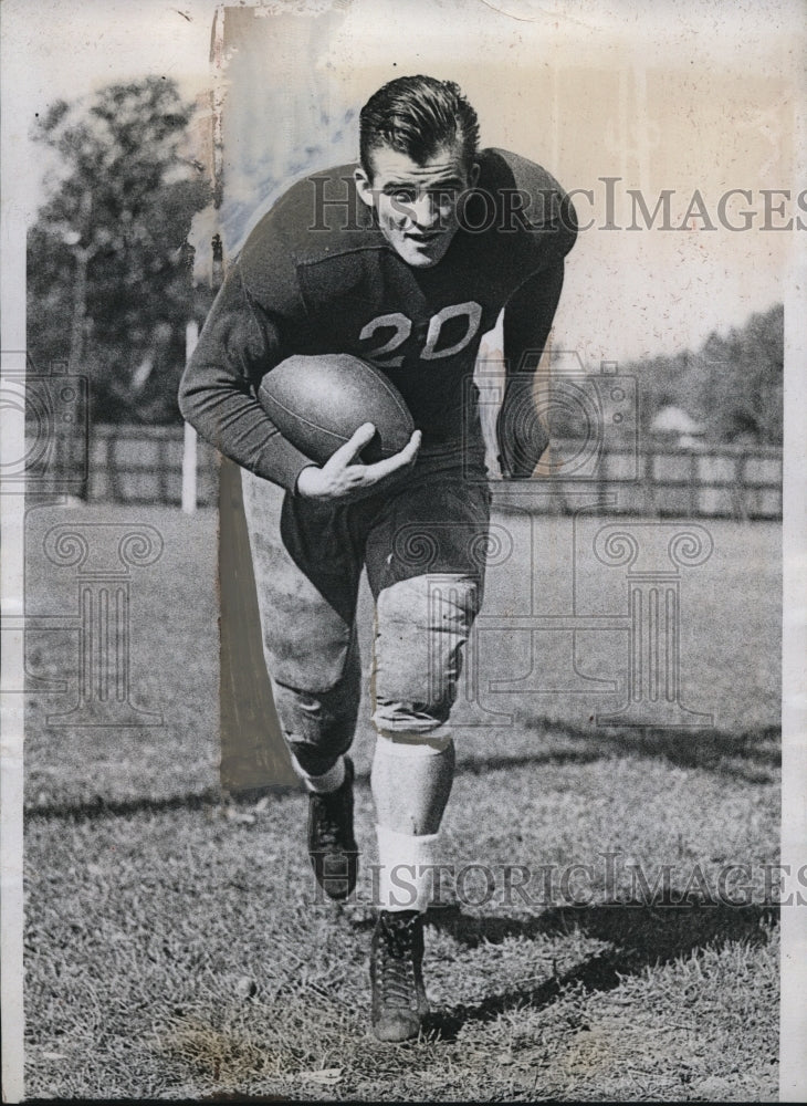 1934 Press Photo Steve Toth of Toledo Ohio fullback for Wildcats - nes17055 - Historic Images