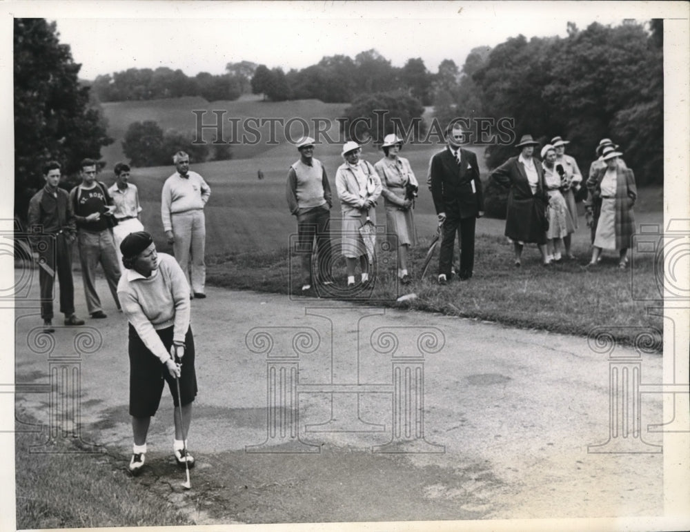 1941 Press Photo Patty Berg at Womens Western Open golf - Historic Images