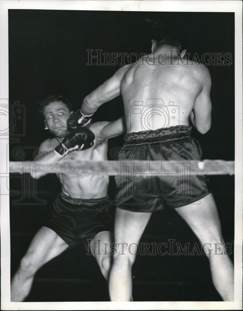 1941 Press Photo NYC Gus Lesnevich vs Tami Mauriello at Madison Square Garden - Historic Images