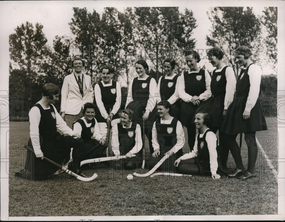 1936 Press Photo British Womens hockey M Knott,Denton,,Carleback - nes17768 - Historic Images