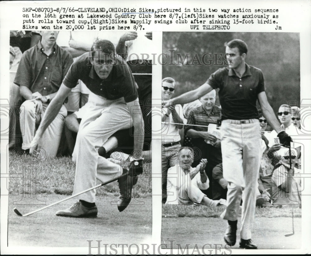 1966 Press Photo Cleveland Ohio Dick Sikes at Lakewood CC golf - nes17784 - Historic Images