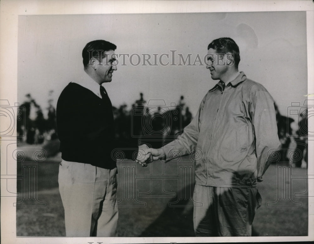 1936 Press Photo Willie Goggin &amp; Horton Smith at Pinehurst PGA tourney in NC - Historic Images