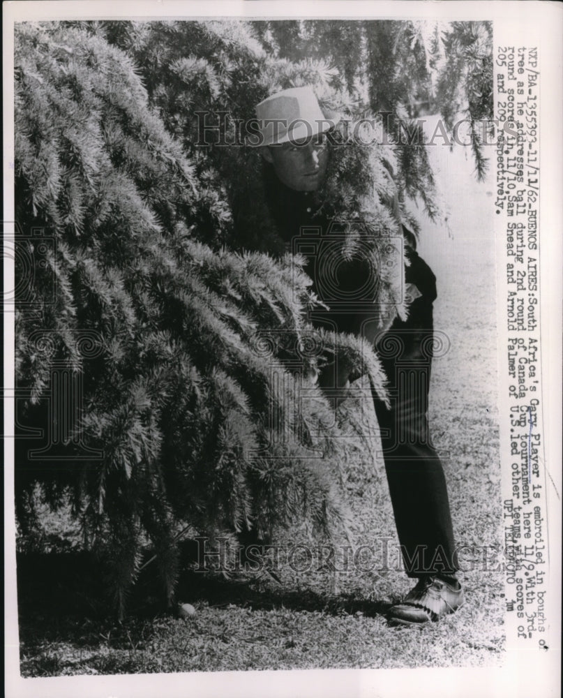 1962 Press Photo Buenos Aires Gary Player in Canada Cup tournament - nes18012 - Historic Images