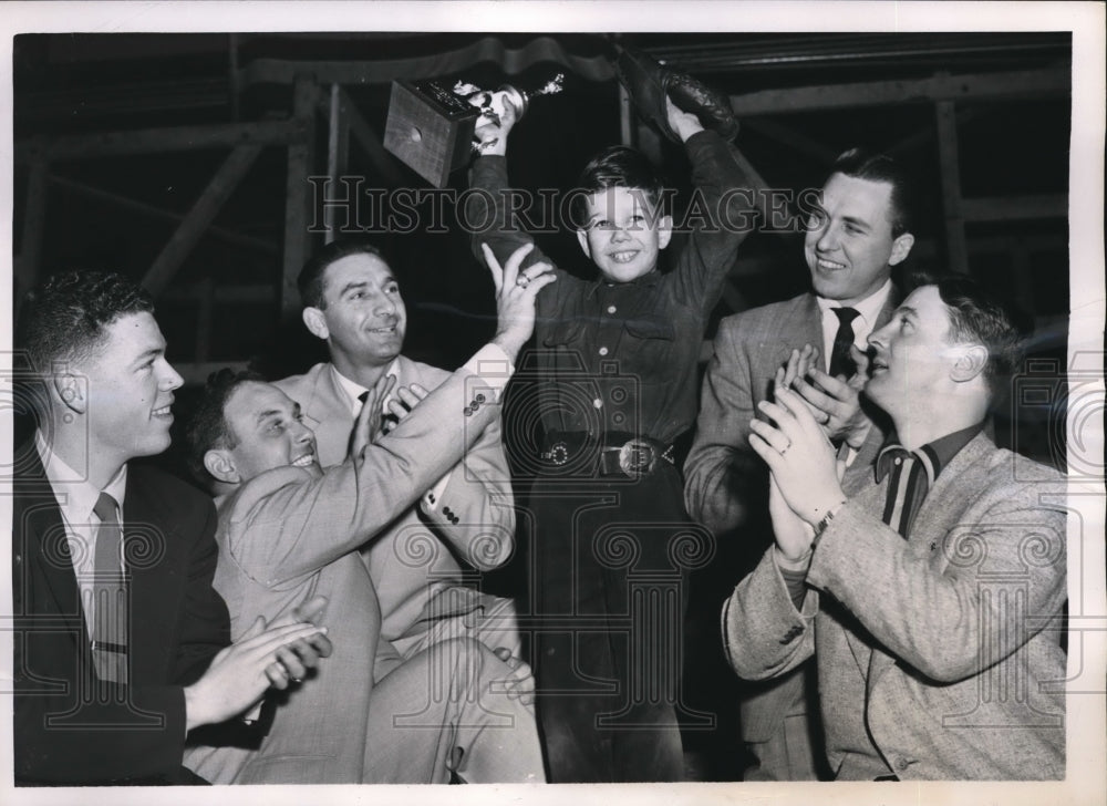 1952 Press Photo American Baseball Academy, Gil McDougal,Yankees, - nes18299 - Historic Images