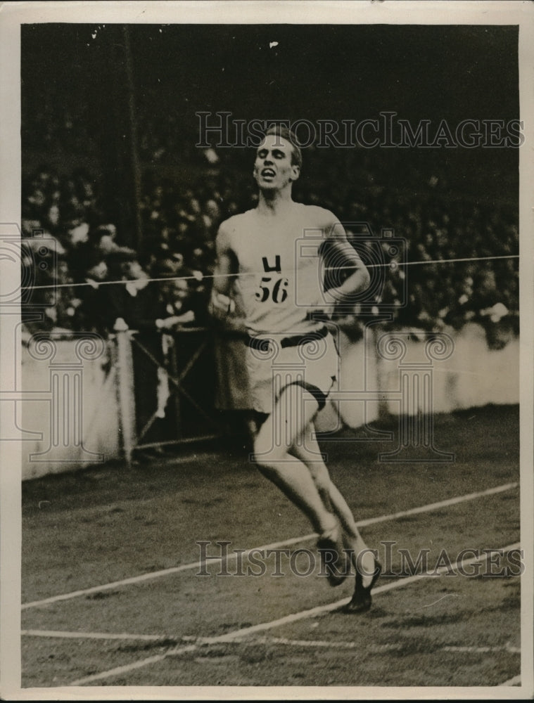 1931 Press Photo N P Hallowell of Harvard in mile race - nes18832 - Historic Images