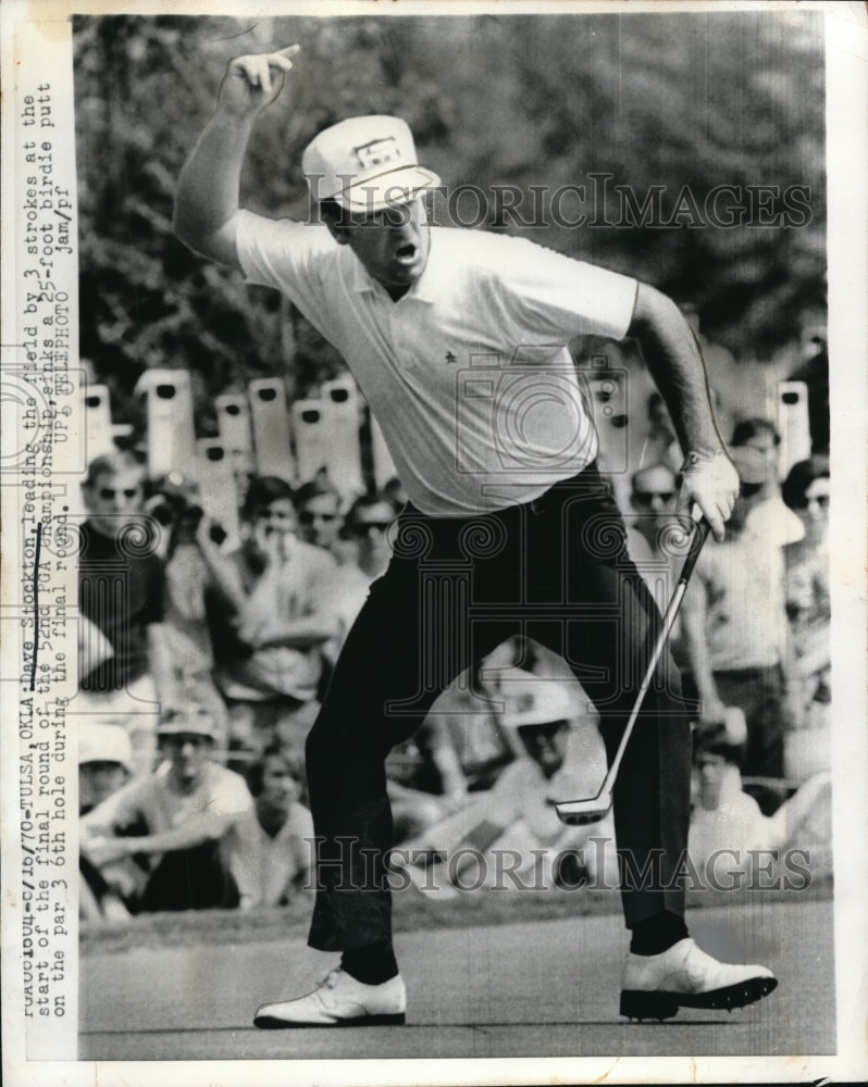 1970 Press Photo Tulsa, Ok Dave Stockton leads PGA Championship - Historic Images