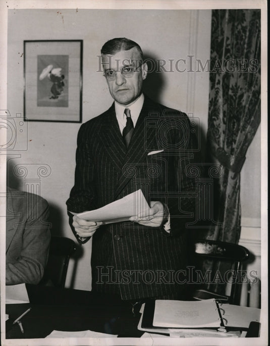 1936 Press Photo William Harridge president of AL baseball - nes19165 - Historic Images