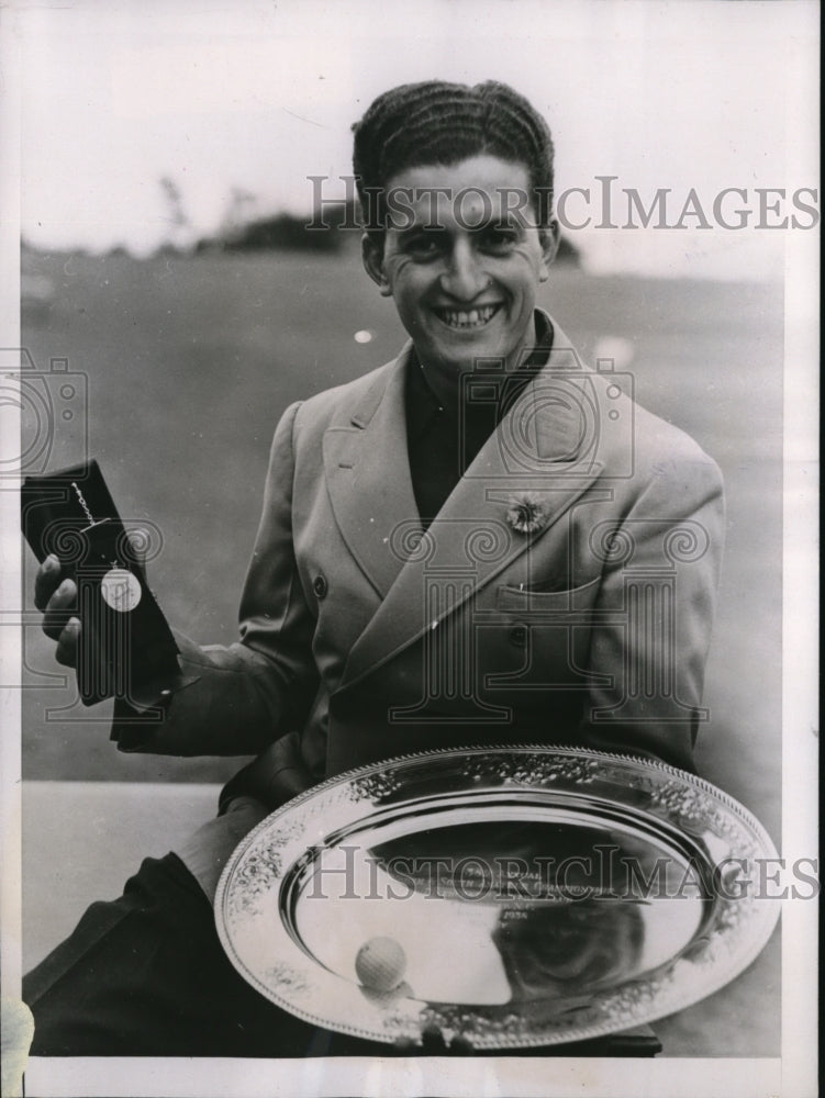 1933 Press Photo Pinehurst NC Frank Strafaci wins N& S Golf Championship - Historic Images