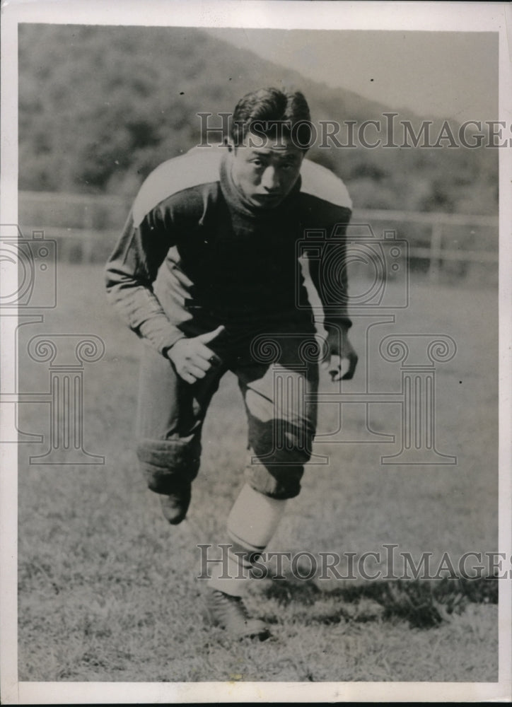 1936 Press Photo John Kenkichi of NTU football - nes19441 - Historic Images