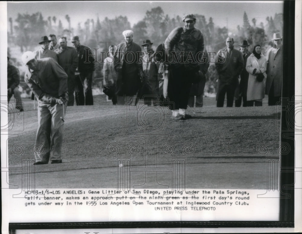 1955 Press Photo Ed Furgol at the 1955 Los Angeles Open Tournament - nes19776 - Historic Images