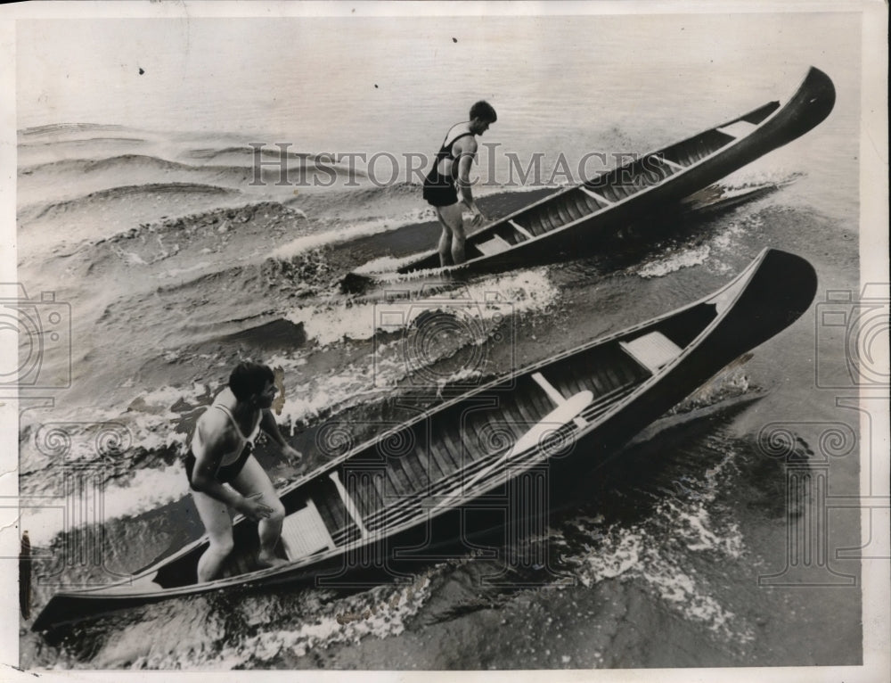 1935 Press Photo Nova Scotian guides train for International Guides tourney - Historic Images