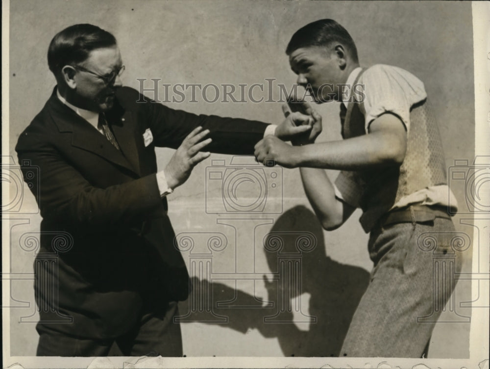 1928 Press Photo Frederick R Wedge with son Hugh in California - nes20065 - Historic Images