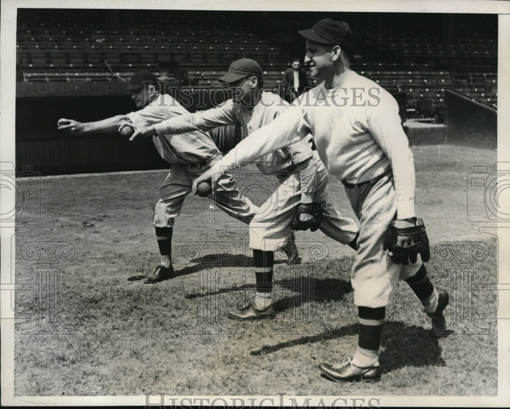 1933 Press Photo Annual baseball game between Republicans and Democrats - Historic Images
