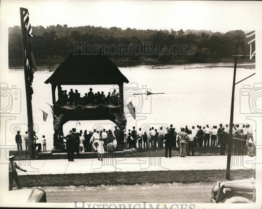 1936 Press Photo Alfred Vogt wins National 145 pound single sculls championship - Historic Images