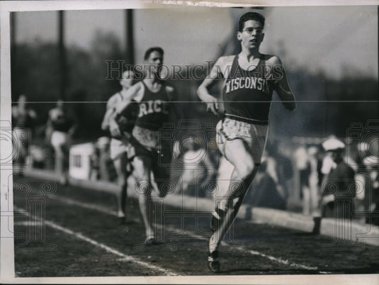 1938 Press Photo Des MOines Iowa Charles Penske wins by 6 yds in Special 1,000 - Historic Images