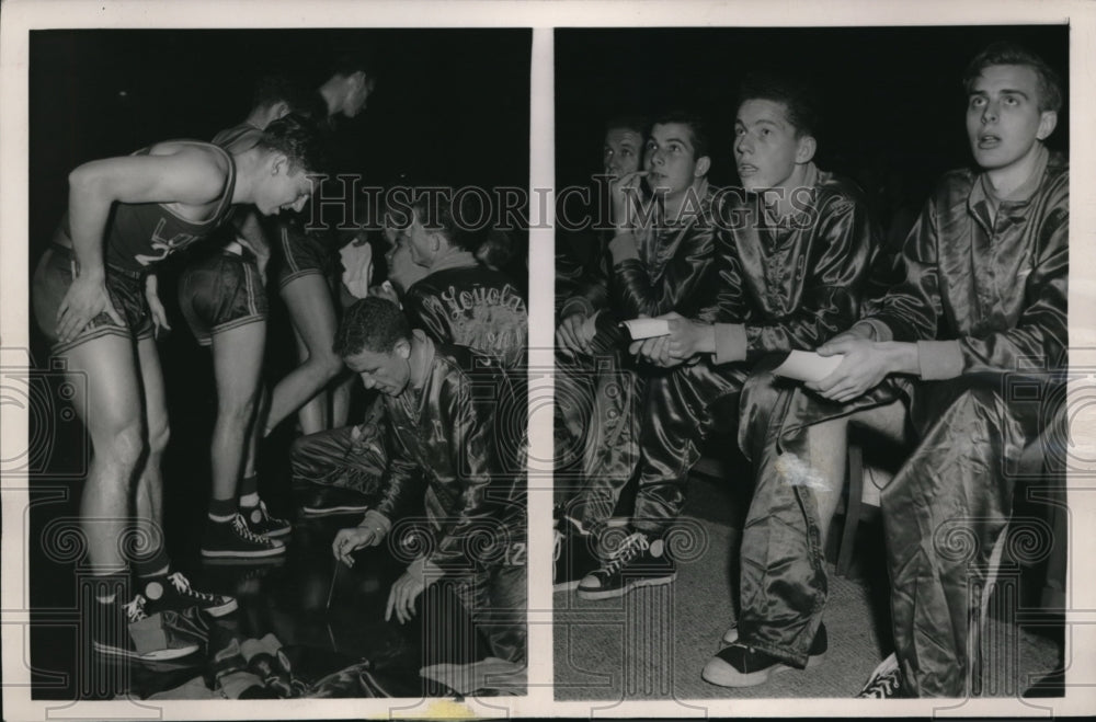 1949 Press Photo San Francisco,Loyola basketball &amp; coach Scotty McDonald - Historic Images