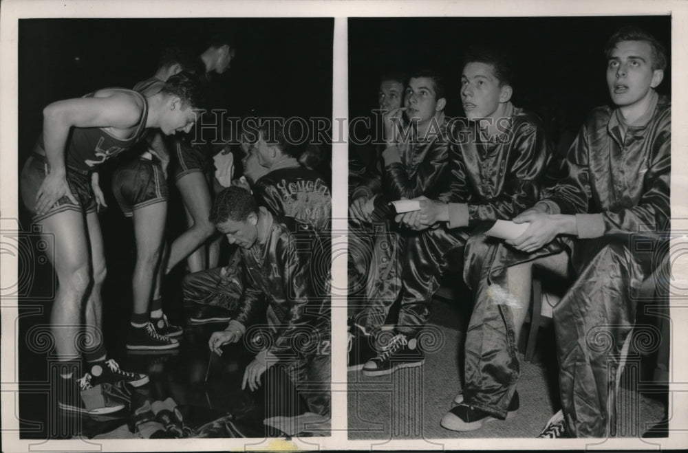 1949 Press Photo San Francisco,Loyola basketball & coach Scotty McDonald - Historic Images