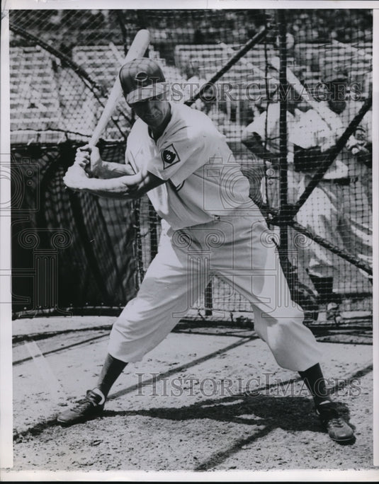 Press Photo Chicago Cubs Baseball Player - nes20438 - Historic Images