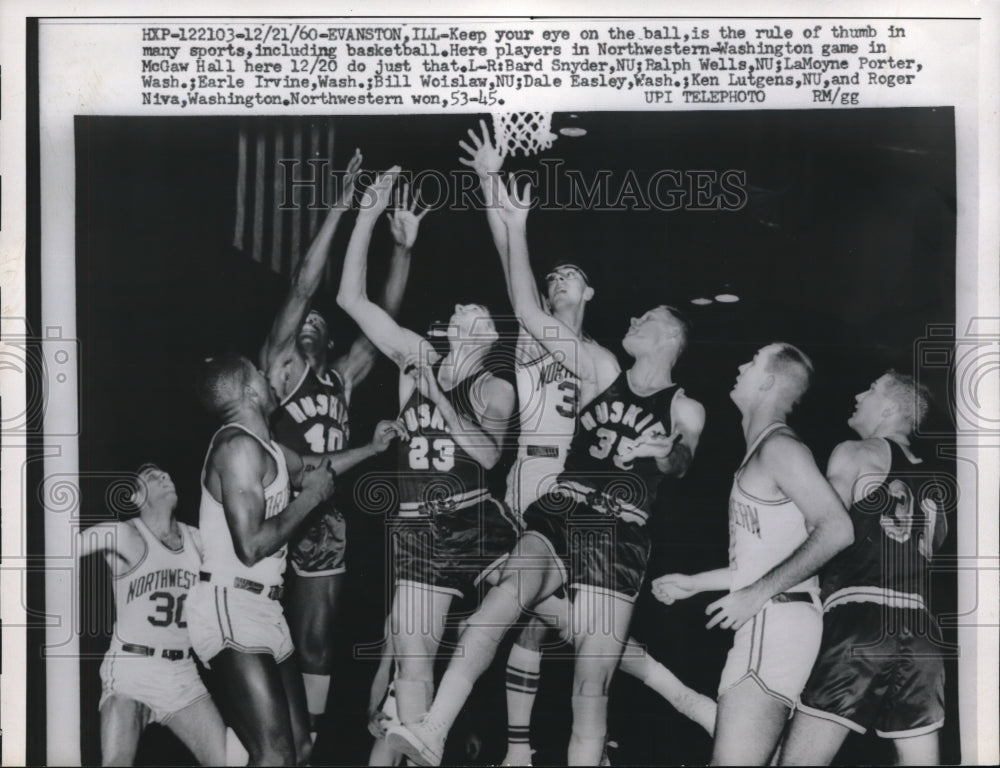 1960 Press Photo Bard Snyder, Ralph Wells, LaMoyne Porter, Earle Irvine - Historic Images