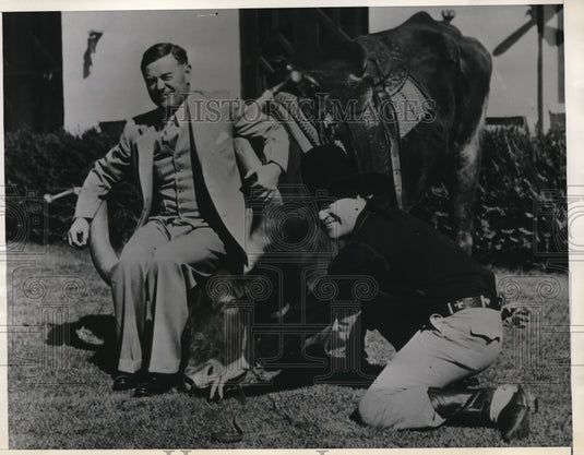 1933 Press Photo Bon Zuppre of Ill at Wigwam ranch in Arizona - nes20768 - Historic Images