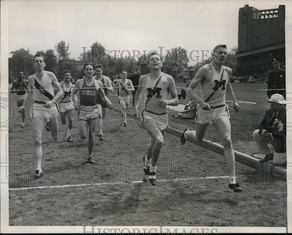 1940 Press Photo Evanston Ill AAU track McGown, Sulzman, Leutritz, Briedenbach - Historic Images