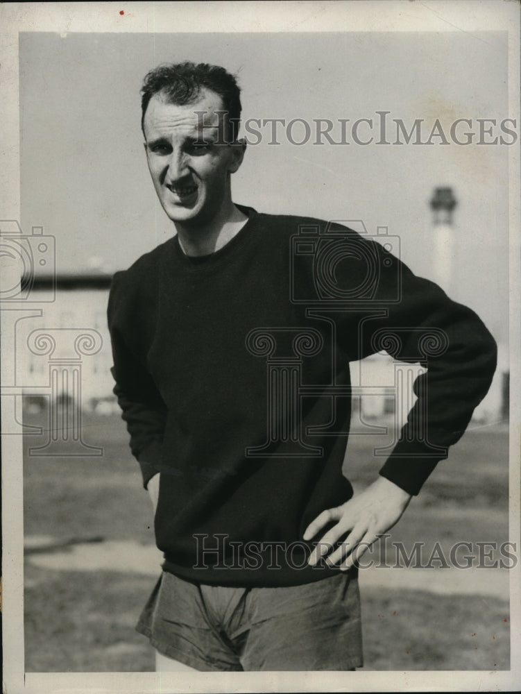 1932 Press Photo Sten Pettersom Sweden Olympic 400 m hurdler - nes20983 - Historic Images