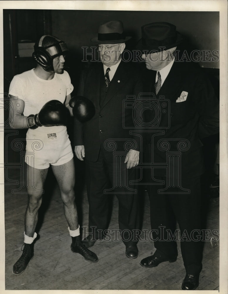 1941 Press Photo Bob Montgomery, John J Phelan, and Bill Brown in New York - Historic Images