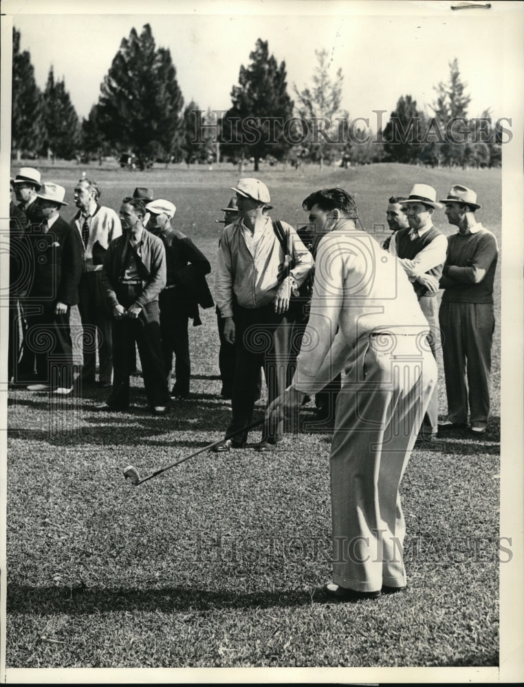 1938 Press Photo Henry Picard at Miami Open $10,000 Tournament in Miami, Florida - Historic Images