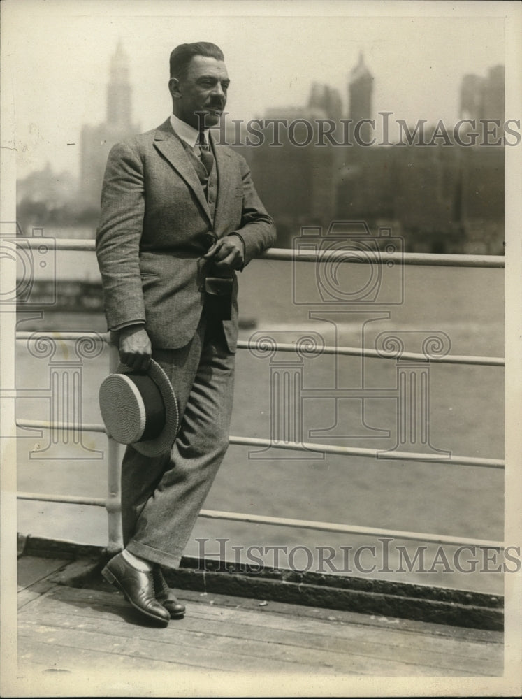 1926 Press Photo Gabriel Poulain champion cyclist of France in NYC - nes21356 - Historic Images