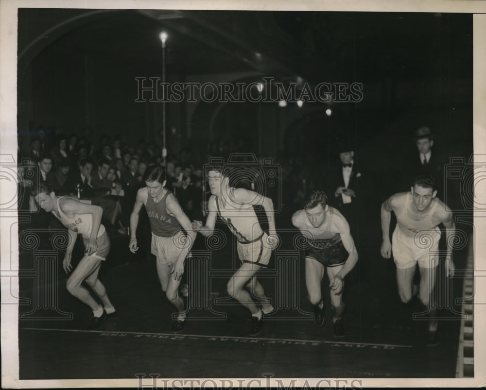 1939 Press Photo NYC 2 mile race Sgt J Kilmer, T Deckard, J McClair,J Lash - Historic Images