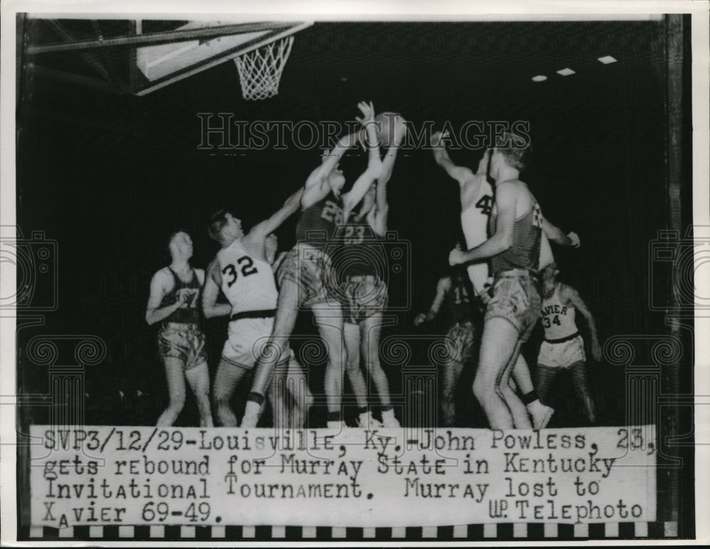 1929 Press Photo Louisville KY John Powless of , Murray State vs Ky State - Historic Images