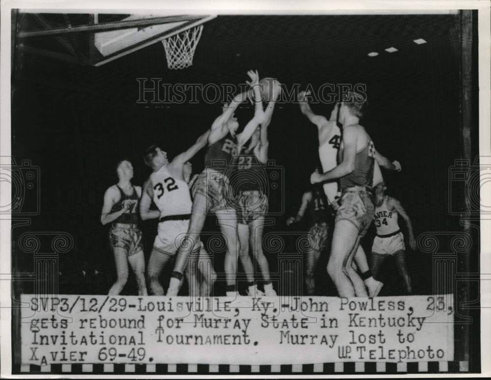 1929 Press Photo Louisville KY John Powless of , Murray State vs Ky State - Historic Images